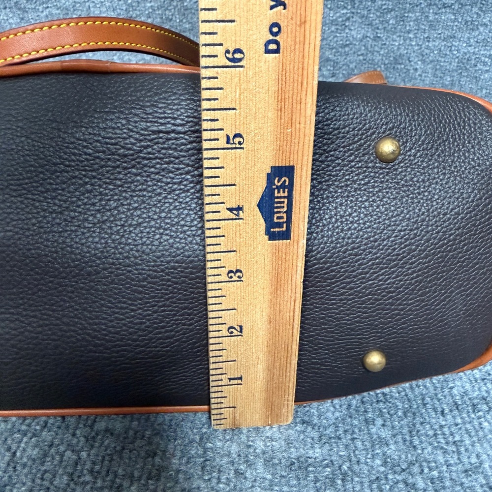 Dooney & Bourke Large Tote Shoulder Bag Brown Leather Top Handle Inner Pockets - Picture 10 of 13